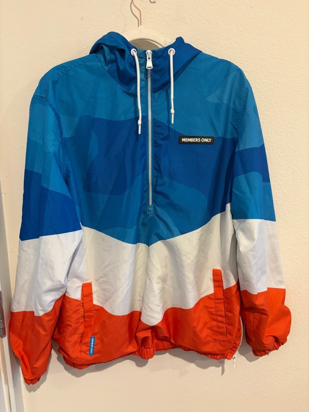 MEMBERS ONLY Windbreaker Jacket with hood